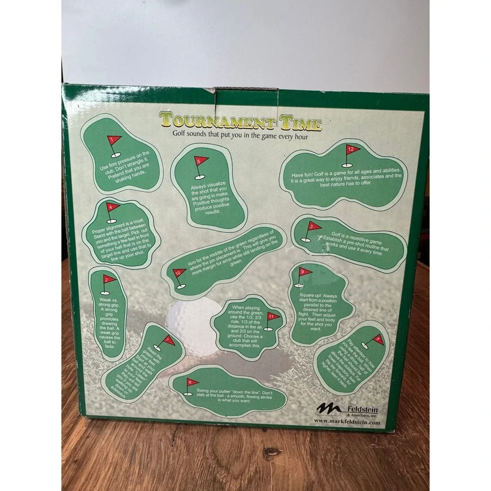 Tournament‎ Time Golf Sound Clock New In Box